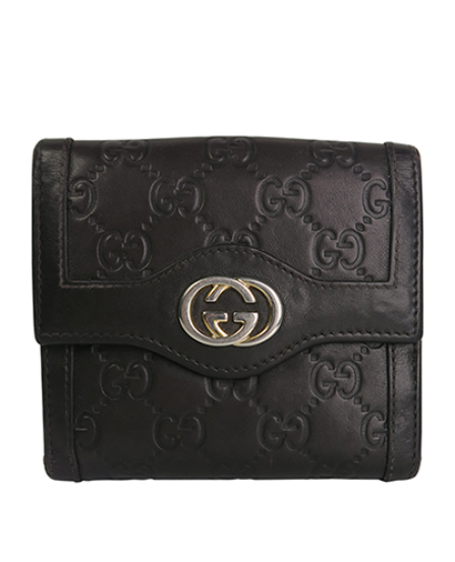 Gucci Guccissima Sukey French Flap Wallet, front view